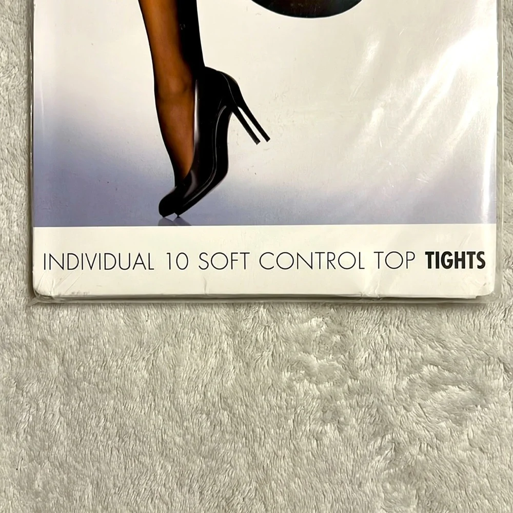 Wolford Individual 10 Black Soft Control Top Tights. Sizes Medium